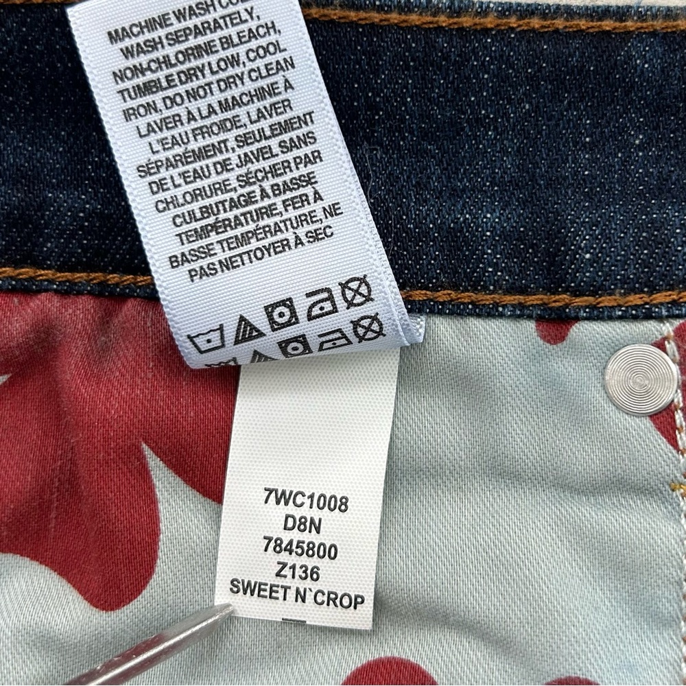 LUCKY BRAND Sweet N’ Crop Cuffed Capri Blue NEW Jeans 12/31 - Picture 6 of 9